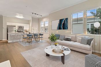 Living Room at The Estates at Park Place, Fremont, California